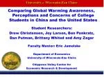 Comparative Analysis of Global Warming Awareness Among College Students in China and the U.S. - slide 1