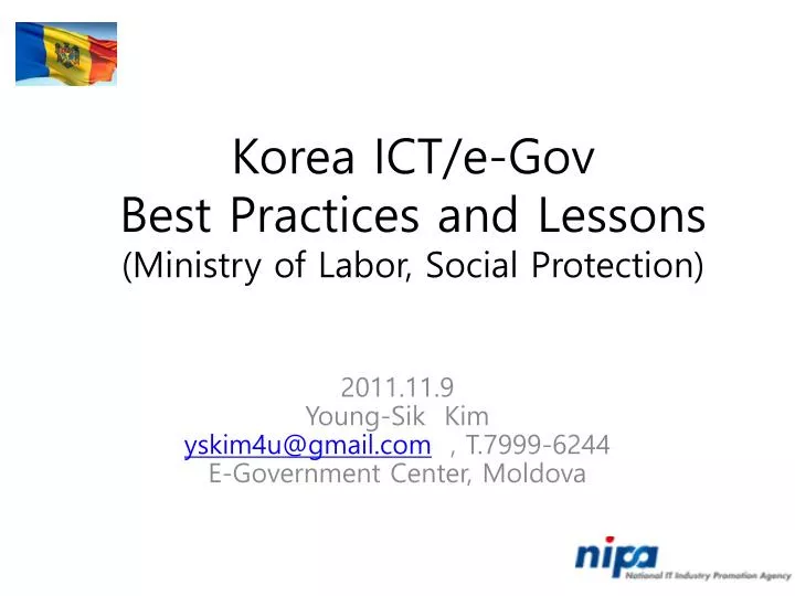 korea ict e gov best practices and lessons ministry of labor social protection