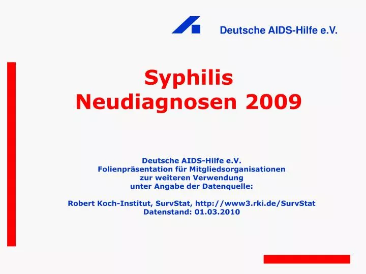 syphilis neudiagnosen 2009