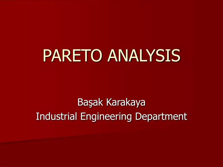 pareto analysis