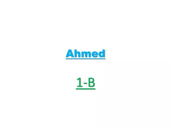 ahmed