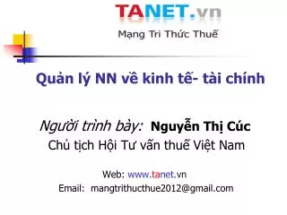 qu n l nn v kinh t t i ch nh