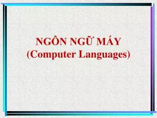 ng n ng m y computer languages