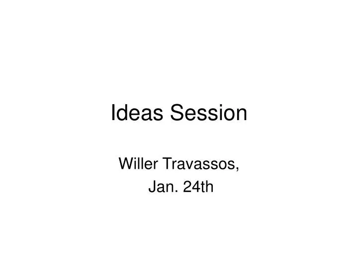 ideas session