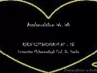 assalamualaikum wr wb