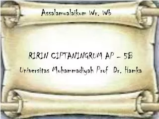 assalamualaikum wr wb