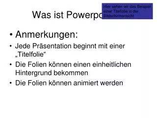 Was ist Powerpoint ...