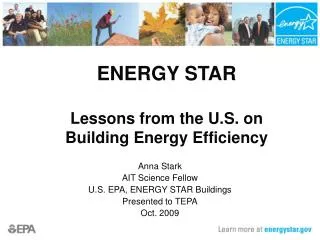 ENERGY STAR Lessons from the U.S. on Building Energy Efficiency