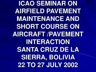 OVERVIEW OF AERODROME MAINTENANCE IN AFRICA