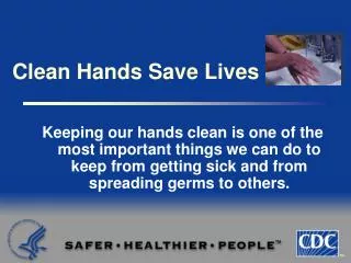 clean hands save lives