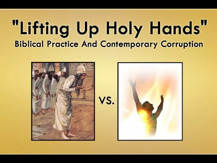 lifting up holy hands 1 timothy 2 8