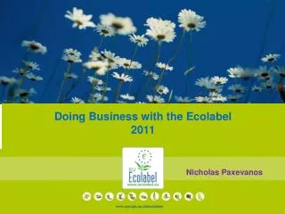 Doing Business with the Ecolabel 2011
