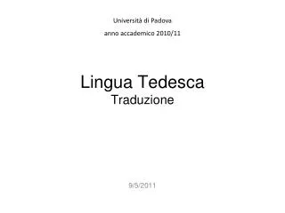 lingua tedesca traduzione