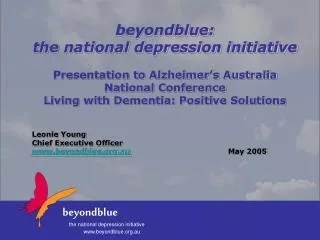 beyondblue the national depression initiative beyondblue.au