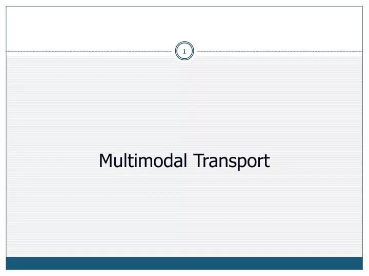 multimodal transport