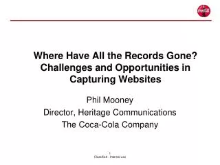 Where Have All the Records Gone? Challenges and Opportunities in Capturing Websites