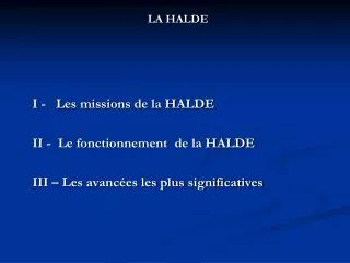la halde