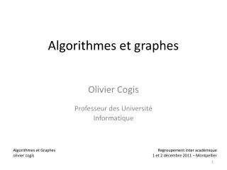 algorithmes et graphes