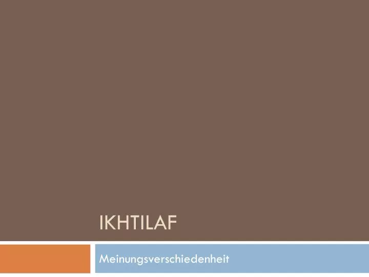 ikhtilaf