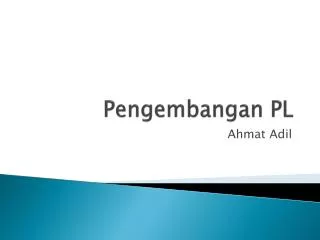 pengembangan pl