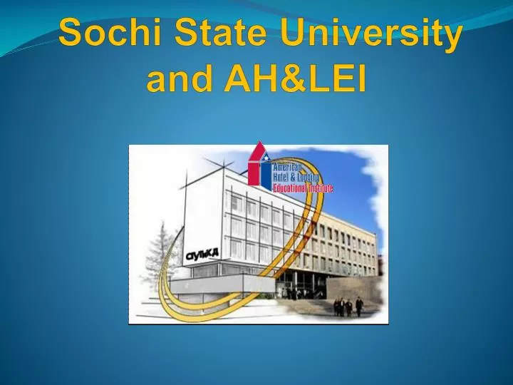 sochi state university and ah lei