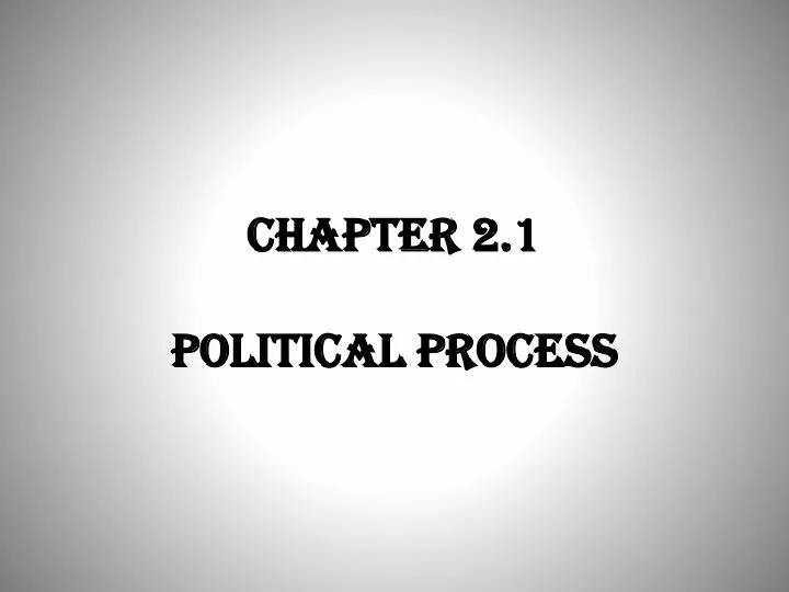 chapter 2 1 political process