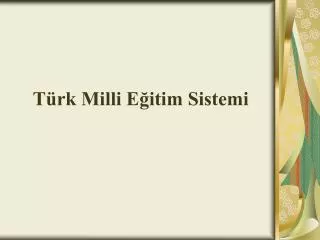 t rk milli e itim sistemi