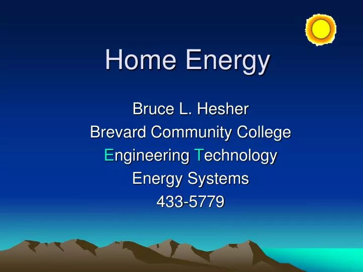 home energy