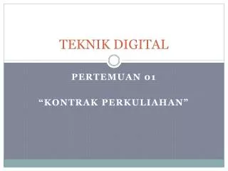 teknik digital