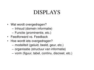 displays