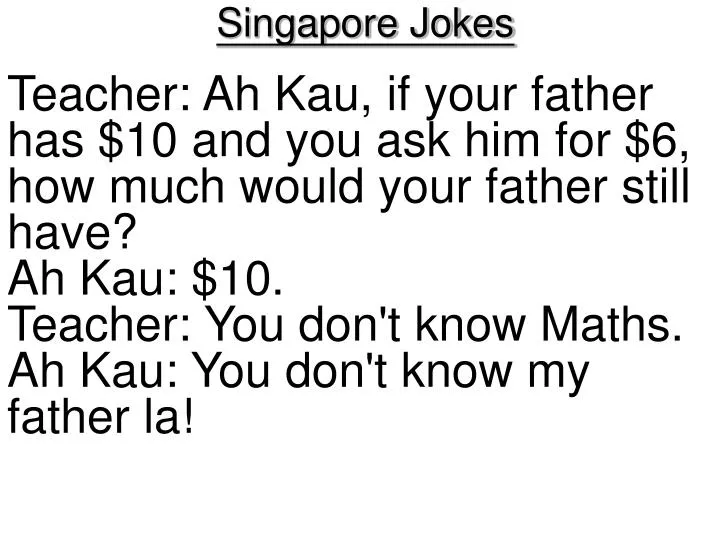 singapore jokes