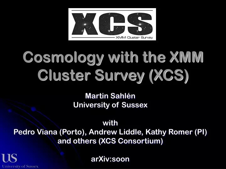 cosmology with the xmm cluster survey xcs