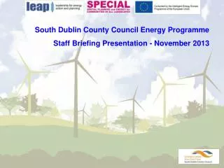 South Dublin County Council Energy Programme Staff Briefing Presentation - November 2013