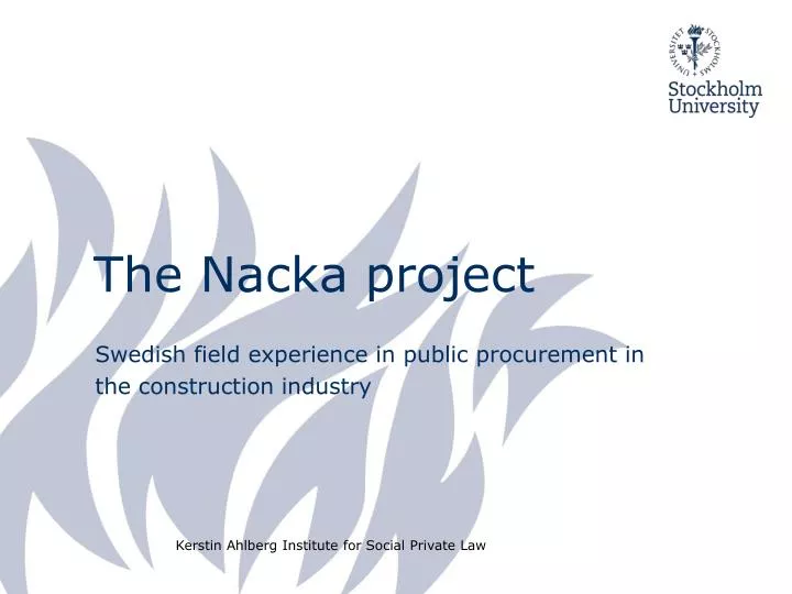 the nacka project