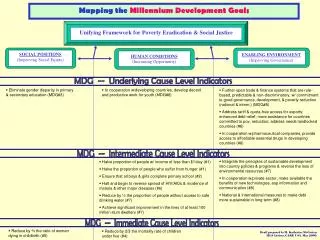 MDG -- Intermediate Cause Level Indicators