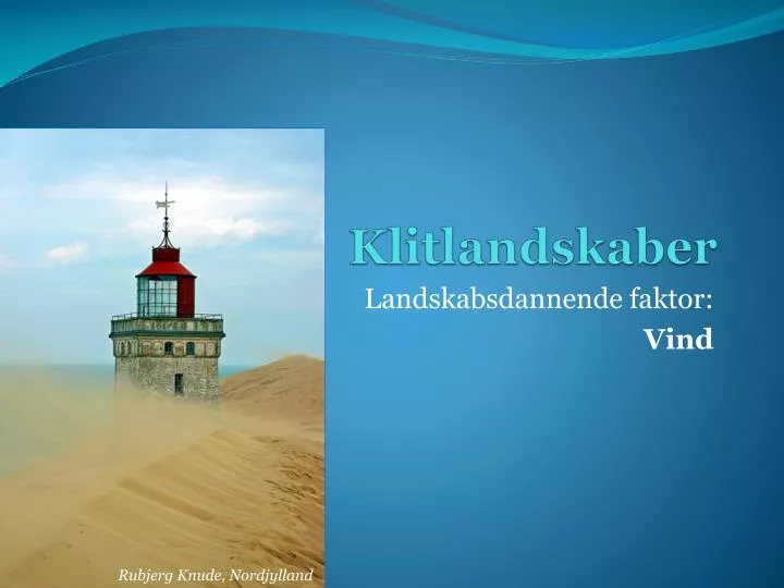 klitlandskaber