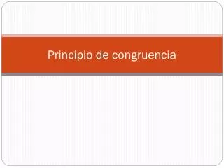 principio de congruencia