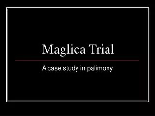 Maglica Trial