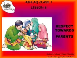 AKHLAQ CLASS 1 LE SSON 6