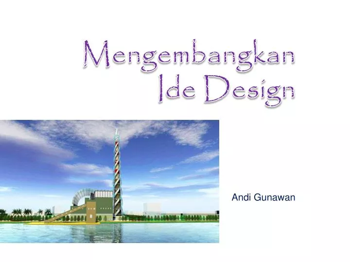 mengembangkan ide design