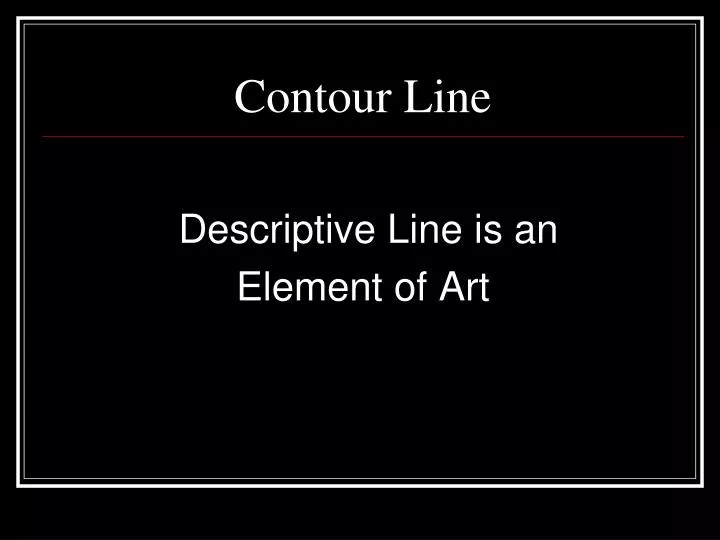contour line