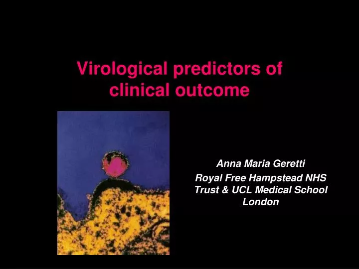 virological predictors of clinical outcome