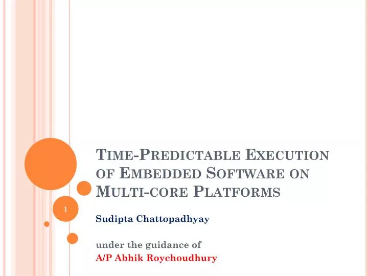 time predictable execution of embedded software on multi core platforms