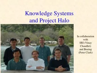 Knowledge Systems and Project Halo