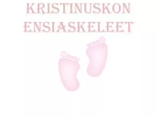 kristinuskon ensiaskeleet