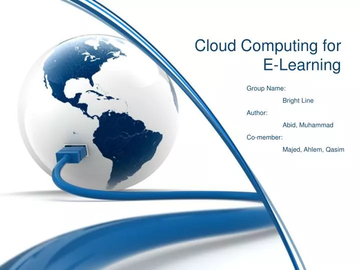 cloud computing for e learning