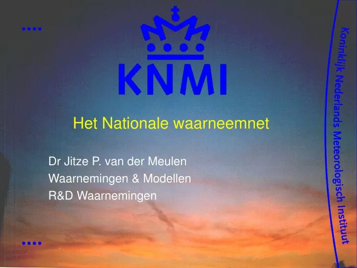 het nationale waarneemnet