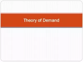 theory of demand