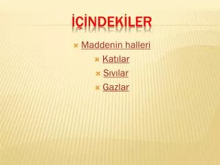 ndek ler