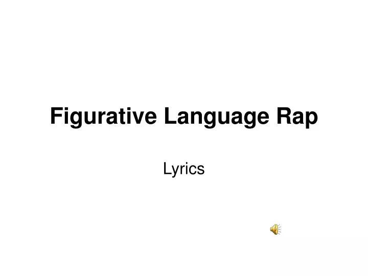 figurative language rap